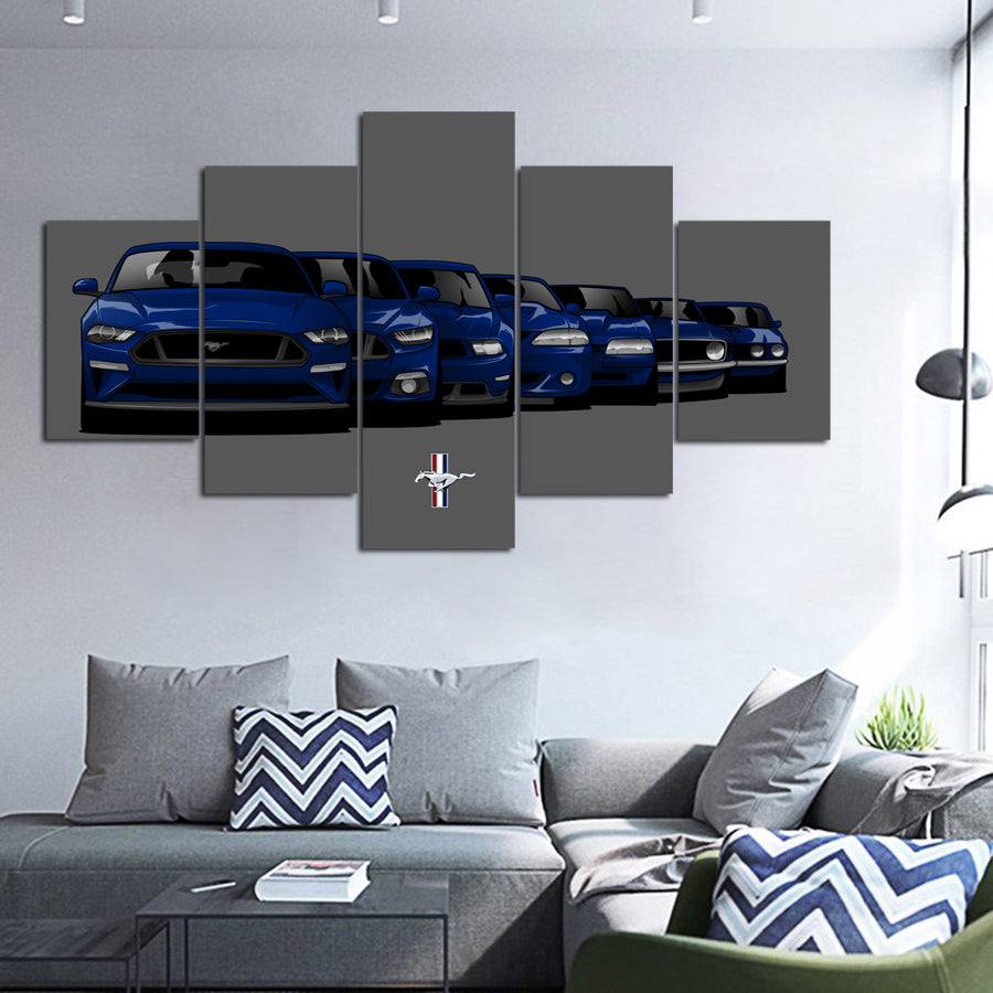 MUSTANG GENERATION CANVAS ART