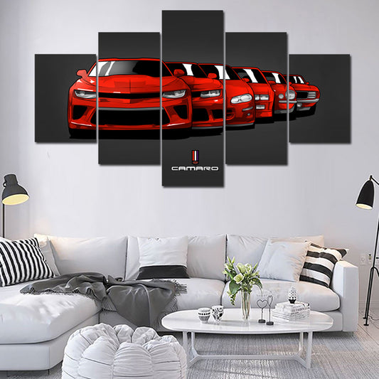 6 GENERATION CAMARO WALL ART