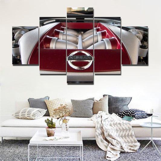 JDM ENGINE CAR CANVAS ART