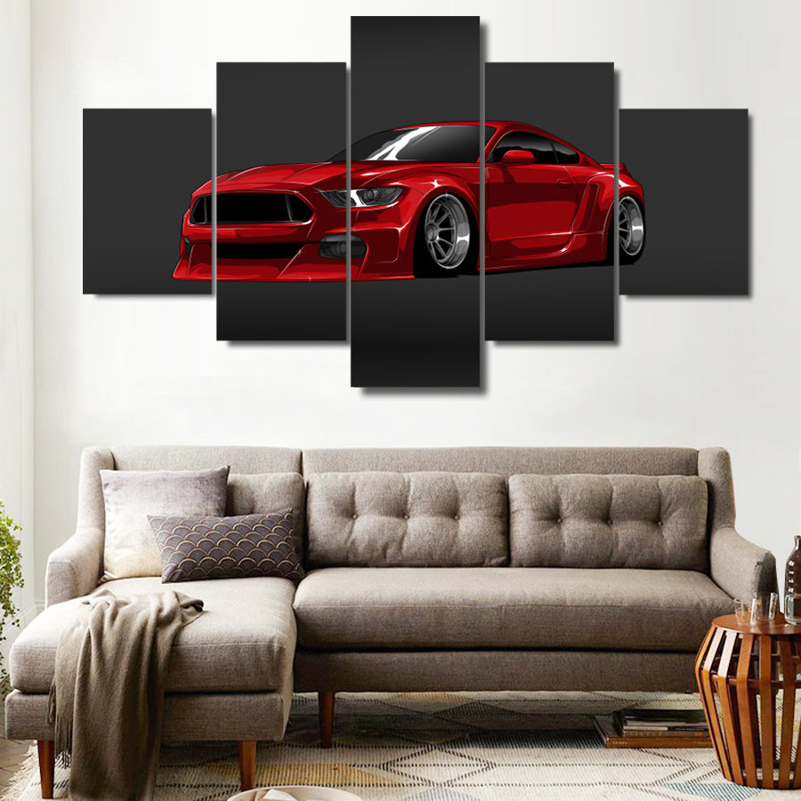 MUSTANG CANVAS ART