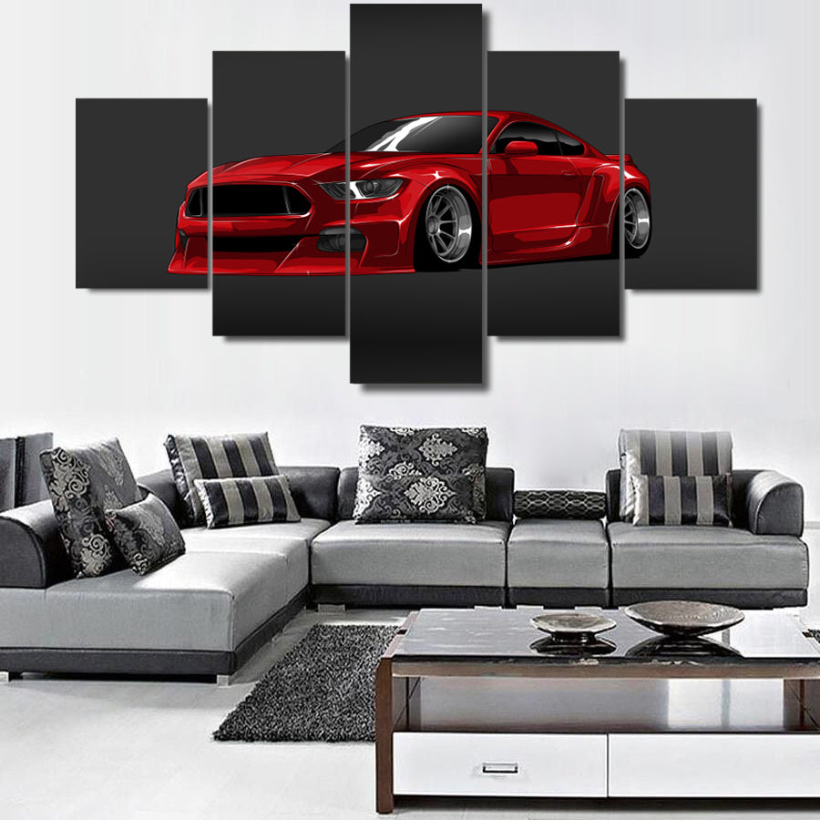 MUSTANG CANVAS ART