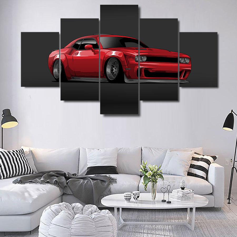 DODGE CHALLENGER CANVAS ART