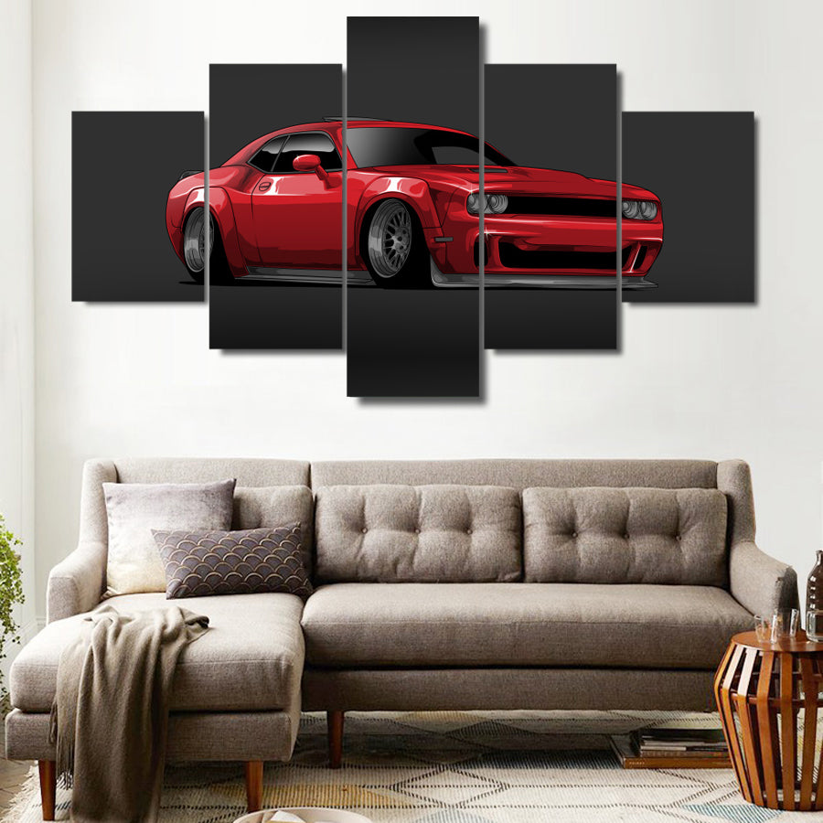 DODGE CHALLENGER CANVAS ART