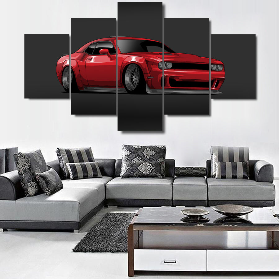 DODGE CHALLENGER CANVAS ART