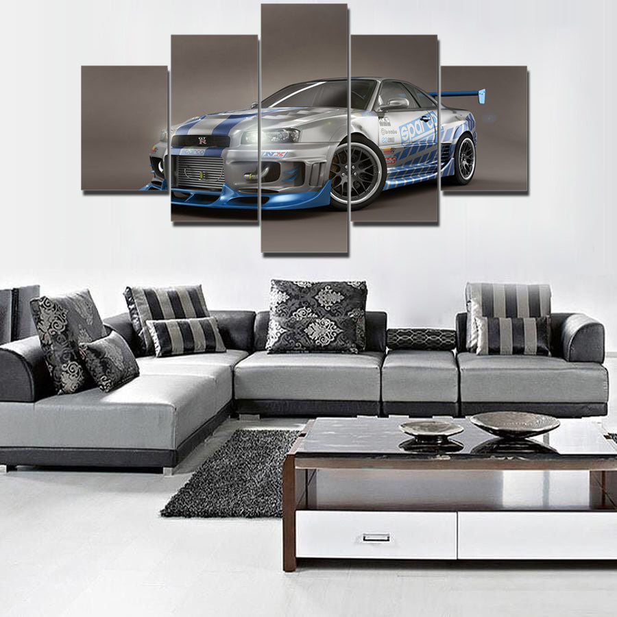 R34 GTR CANVAS WALL ART