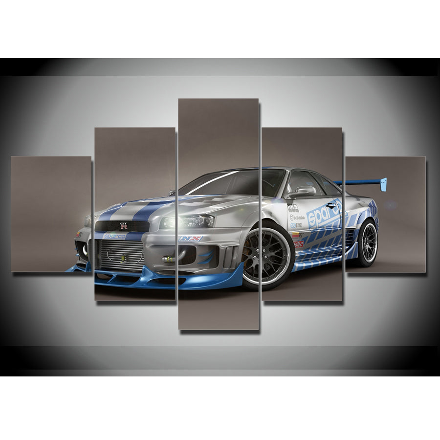 R34 GTR CANVAS WALL ART