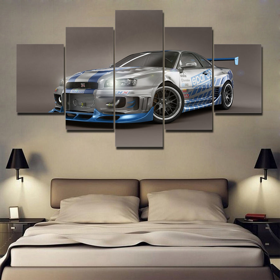 R34 GTR CANVAS WALL ART