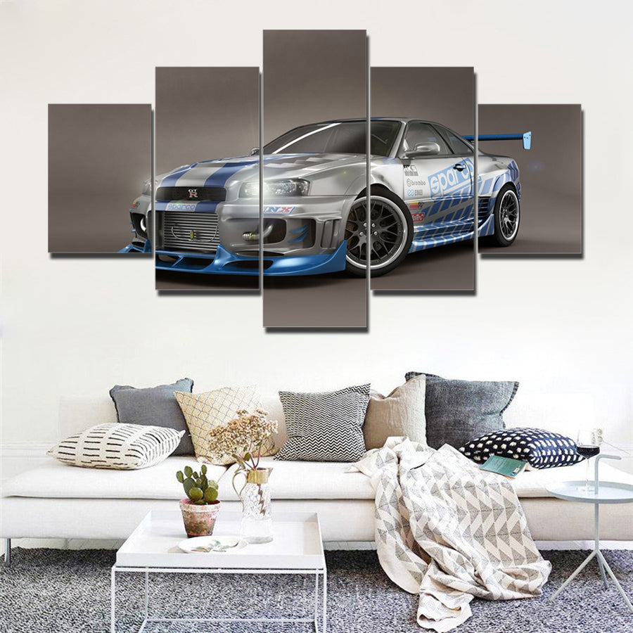 R34 GTR CANVAS WALL ART