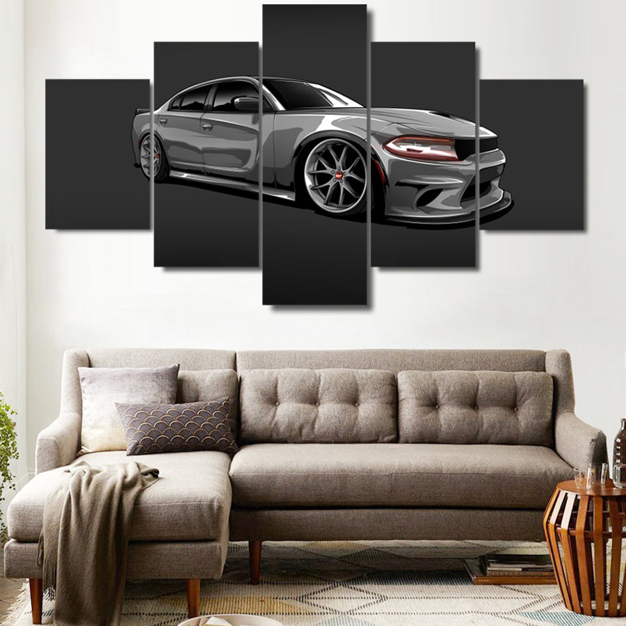 DODGE CHARGER CANVAS ART