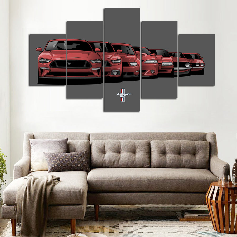 MUSTANG GENERATION CANVAS ART