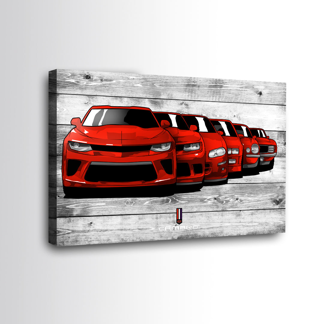 6 GENERATION CAMARO WALL ART