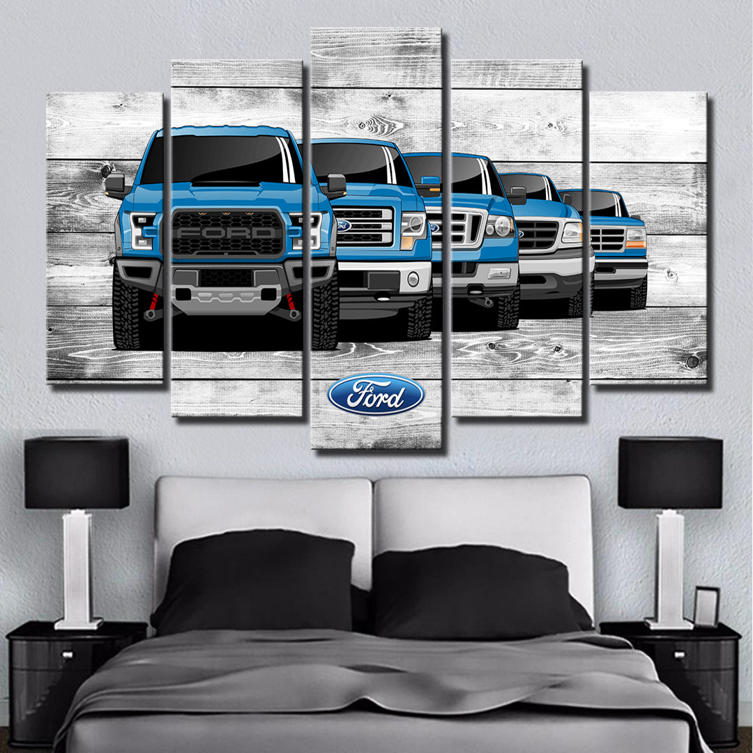 FORD F-150 GENERATIONS WALL ART