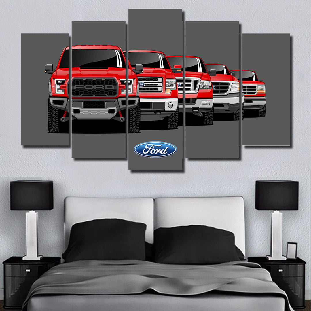 FORD F-150 GENERATIONS WALL ART