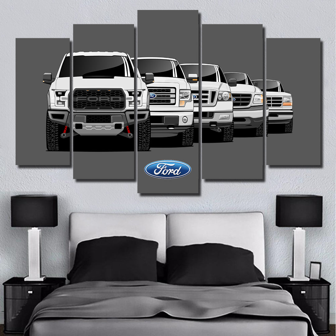 FORD F-150 GENERATIONS WALL ART