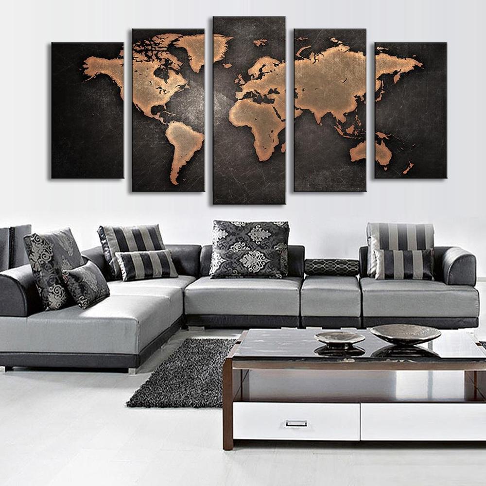 WORLD MAP WALL ART