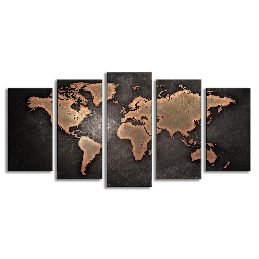 WORLD MAP WALL ART