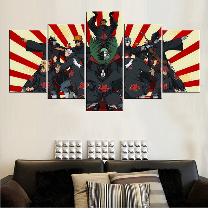 AKATSUKI FORMATION CANVAS ART