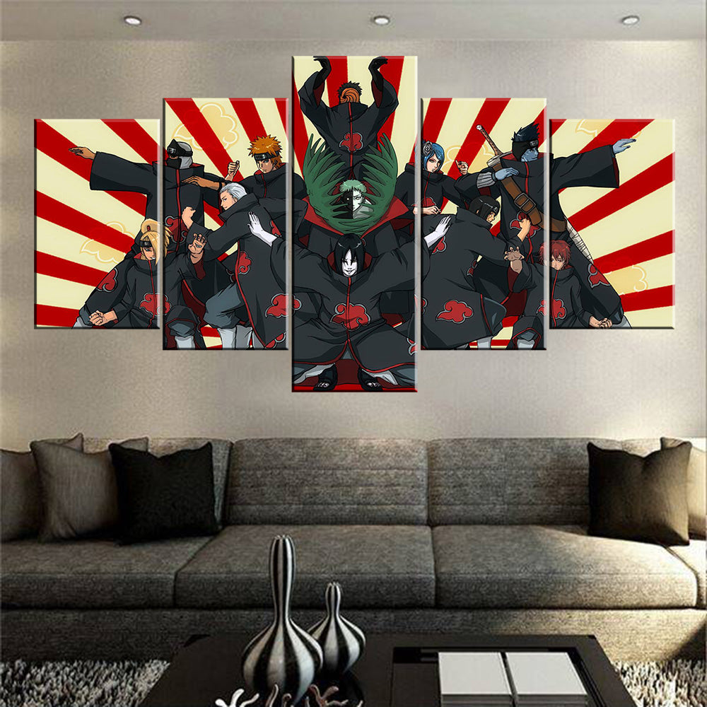 AKATSUKI FORMATION CANVAS ART