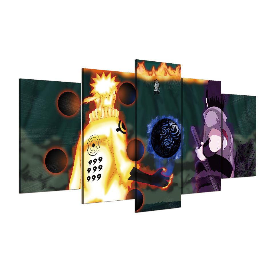 NARUTO & SASUKE VS MADARA CANVAS ART