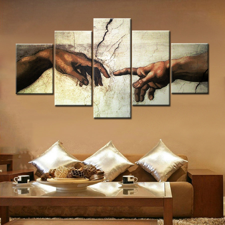 GOD AND MAN CANVAS ART