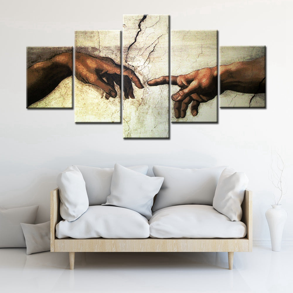 GOD AND MAN CANVAS ART