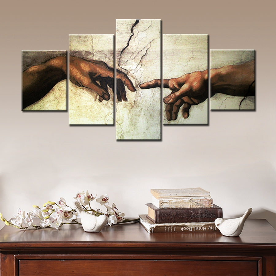 GOD AND MAN CANVAS ART