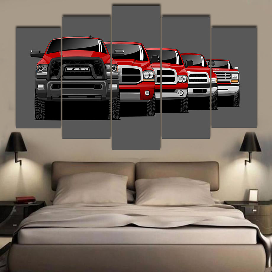 RAM TRUCK GENERATIONS WALL ART