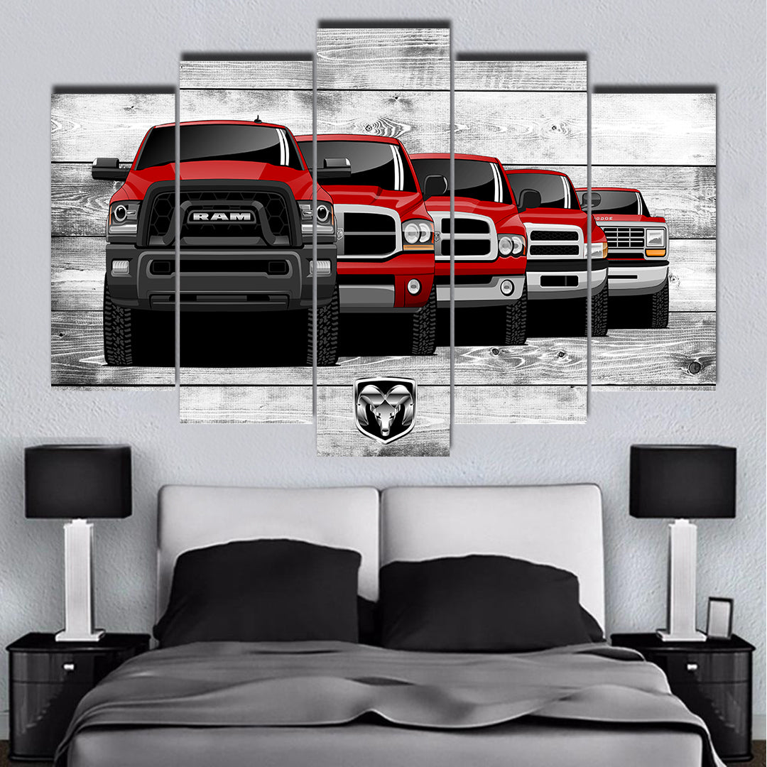 RAM TRUCK GENERATIONS WALL ART