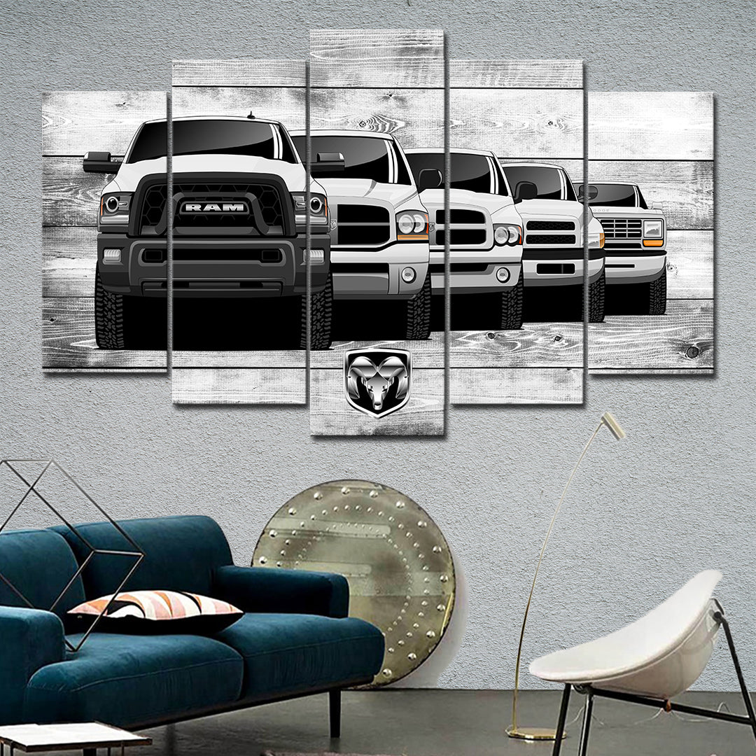 RAM TRUCK GENERATIONS WALL ART