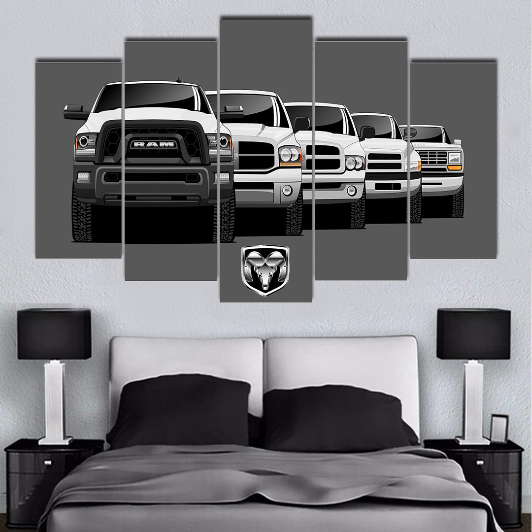 RAM TRUCK GENERATIONS WALL ART