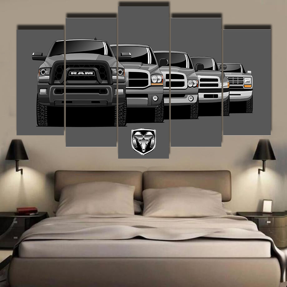 RAM TRUCK GENERATIONS WALL ART