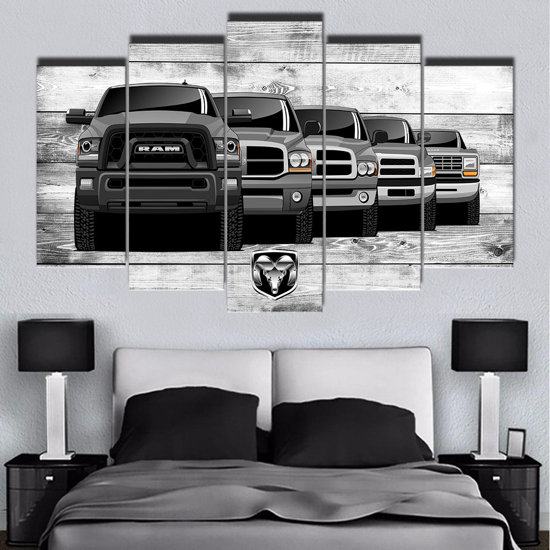 RAM TRUCK GENERATIONS WALL ART