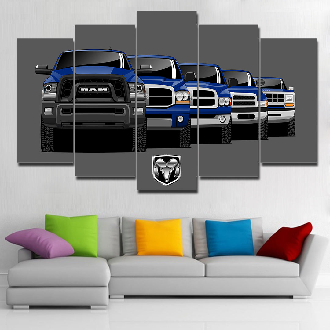 RAM TRUCK GENERATIONS WALL ART