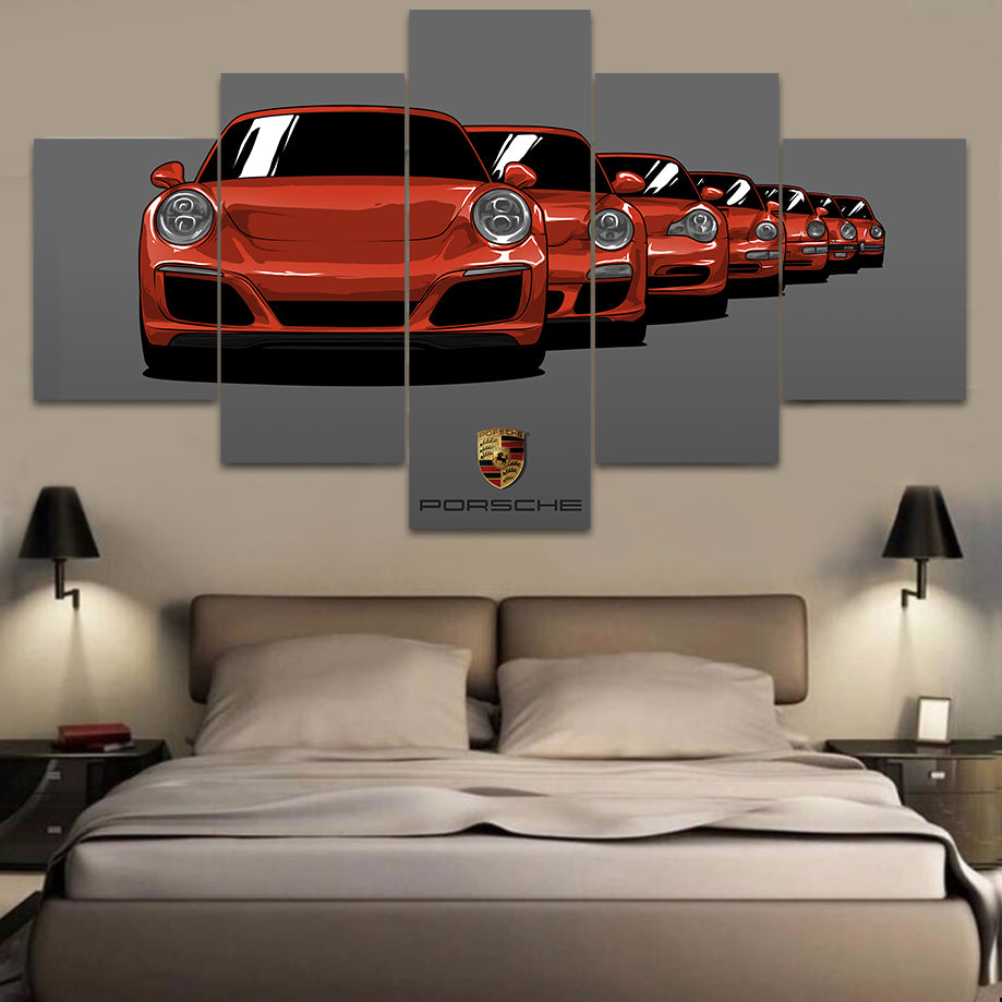 PORSCHE GENERATION WALL ART