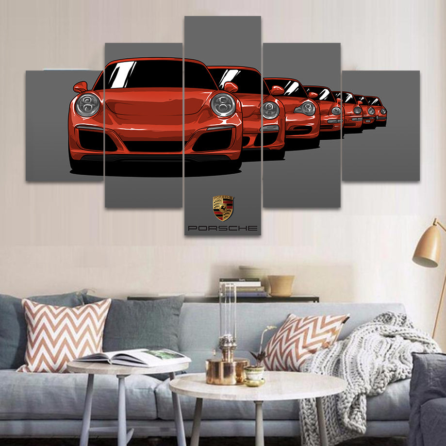 PORSCHE GENERATION WALL ART