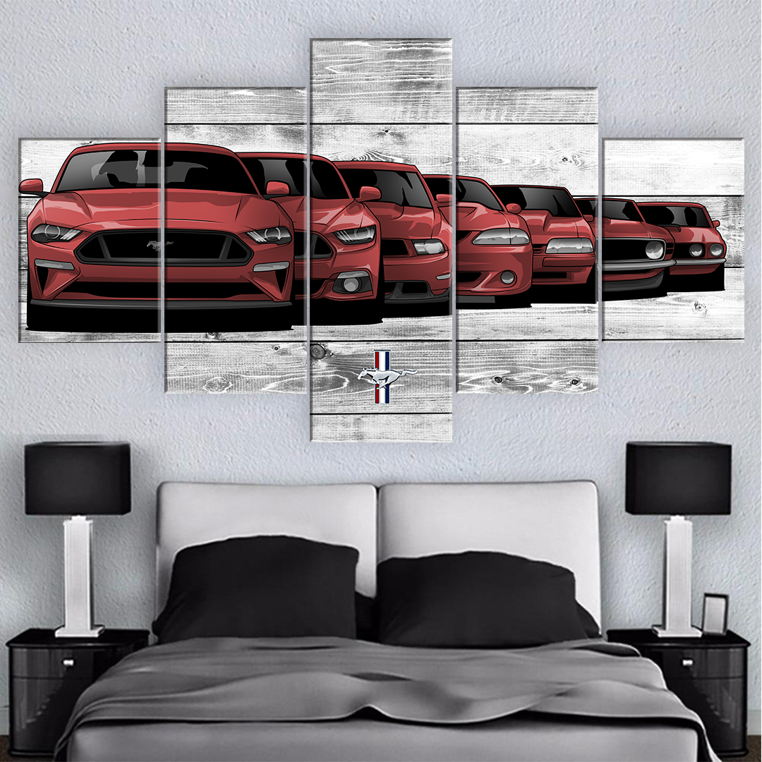 MUSTANG GENERATION CANVAS ART