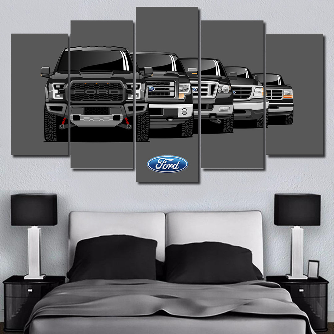 FORD F-150 GENERATIONS WALL ART